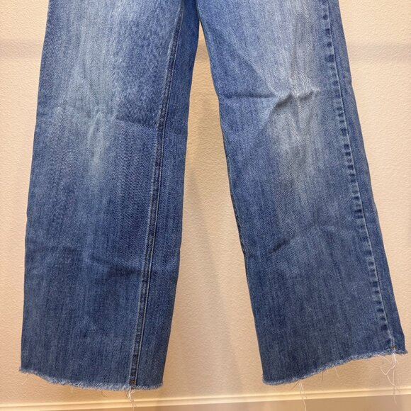 PacSun Cropped Wide Leg Jeans Medium Indigo | Size 24 | 90s Y2K Vintage Style - Picture 10 of 13